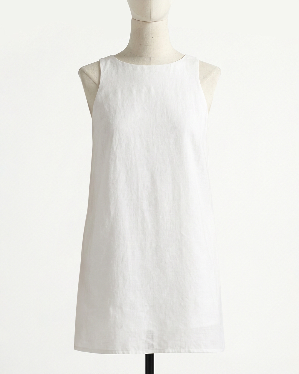 100% European Linen Tank Mini Dress